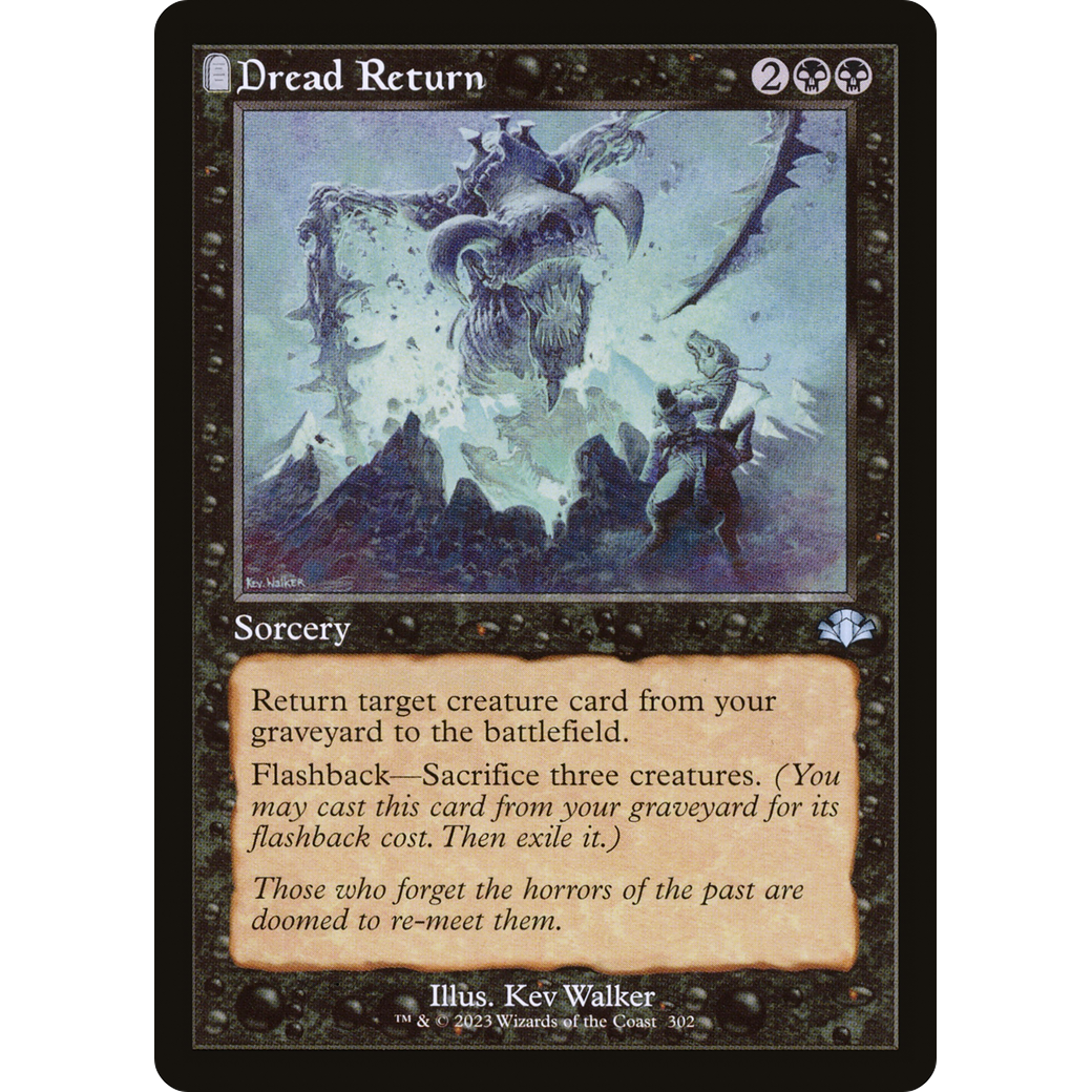 Dread Return (Retro Frame) (DMR-302) - Dominaria Remastered: (tombstone)