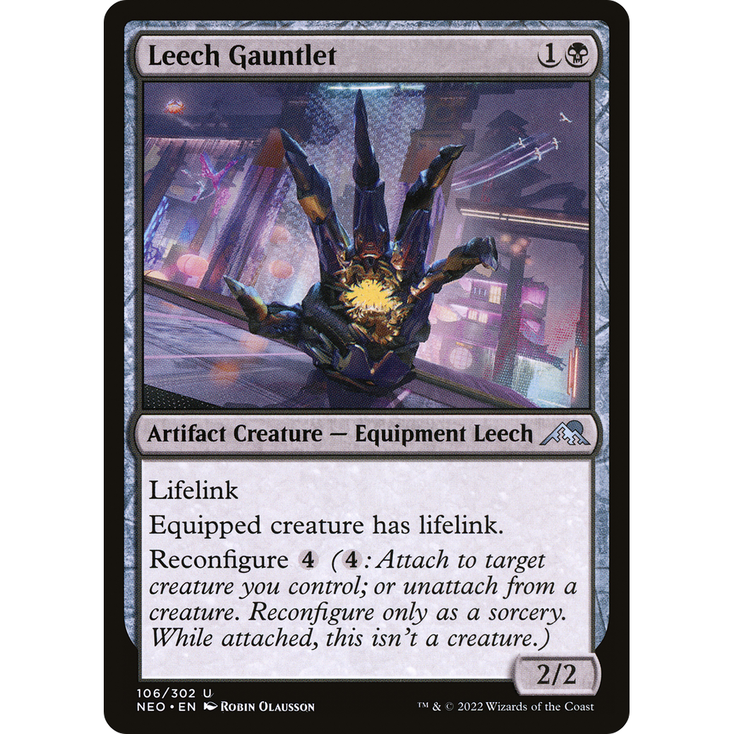 Leech Gauntlet (NEO-106) - Kamigawa: Neon Dynasty Foil