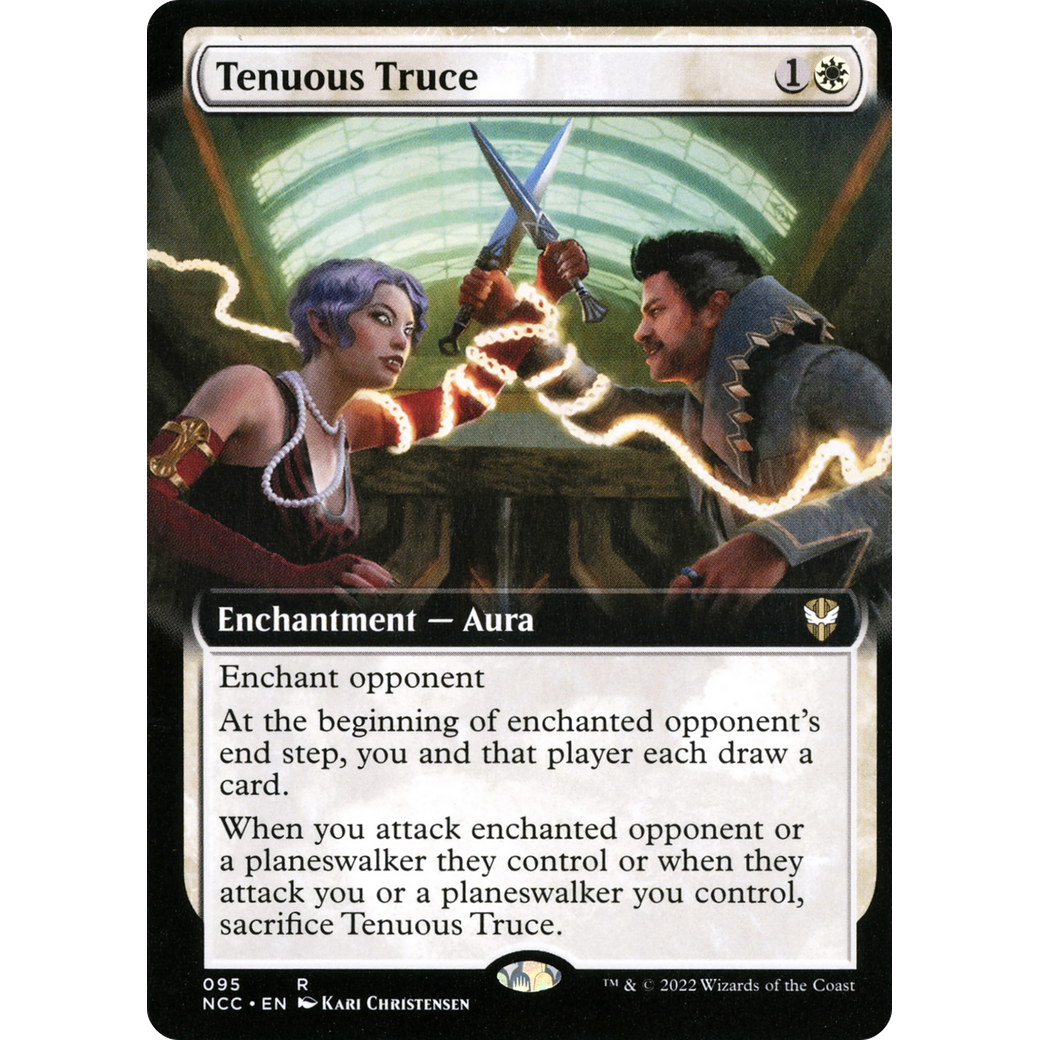 Tenuous Truce (Extended Art) (NCC-095) - New Capenna Commander: (Extended Art) Foil