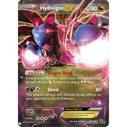 Hydreigon EX 62/108 - XY Roaring Skies Holofoil