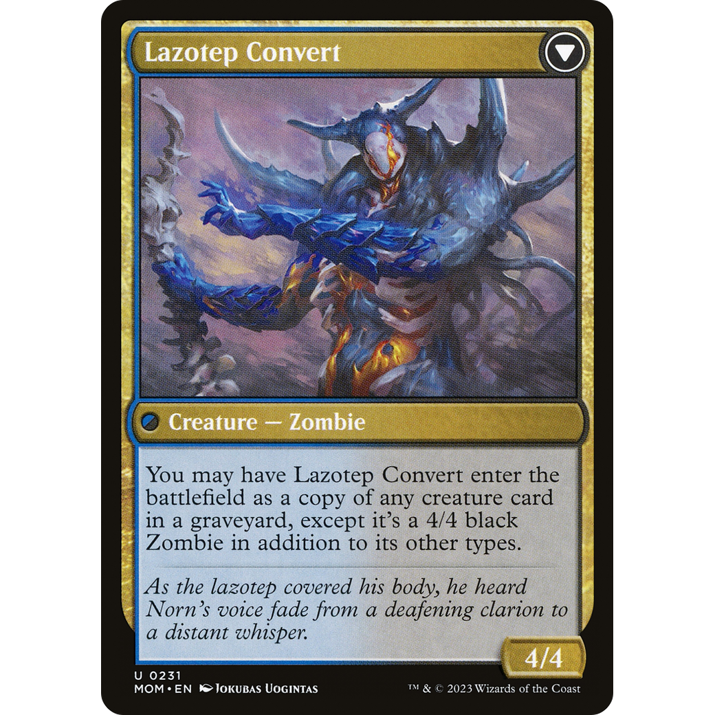 Invasion of Amonkhet // Lazotep Convert (MOM-231) - March of the Machine