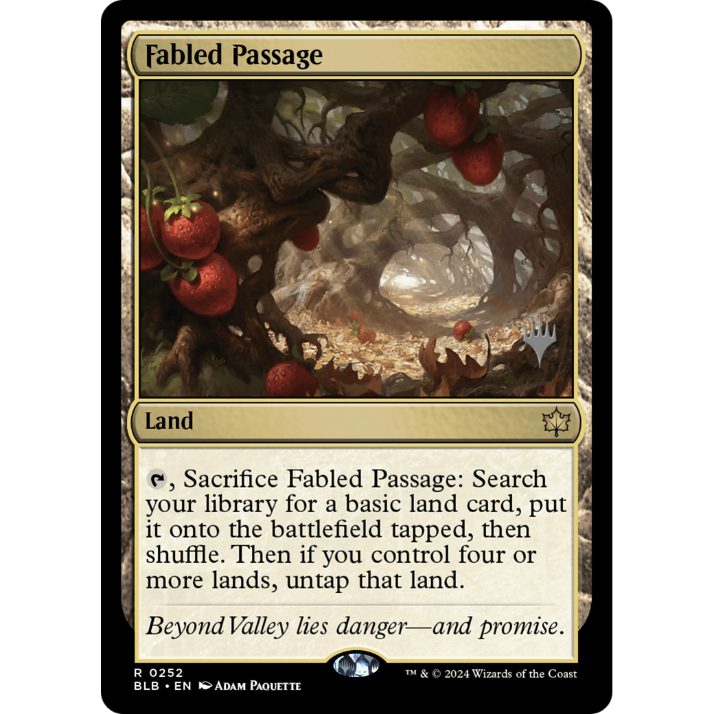 Fabled Passage (PPBLB-252P) - Bloomburrow Promos Foil