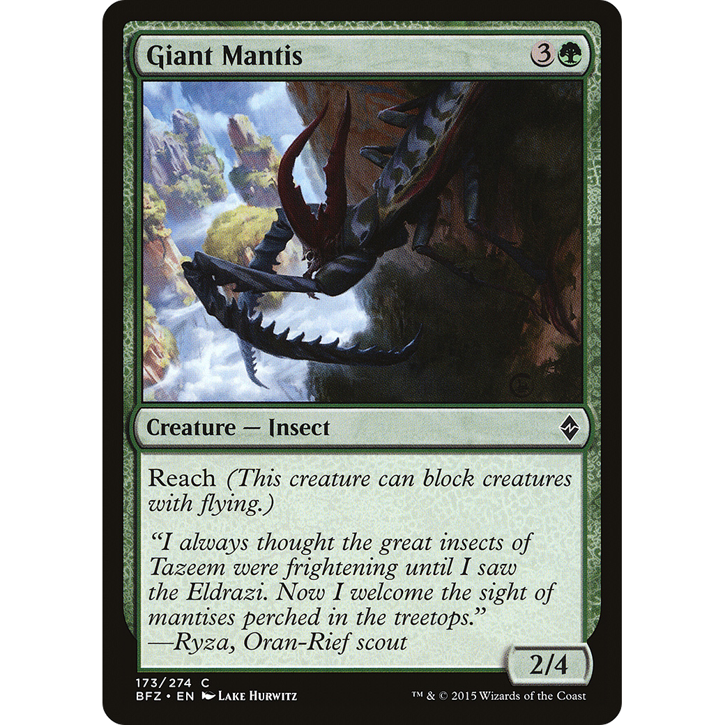 Giant Mantis (BFZ-173) - Battle for Zendikar Foil