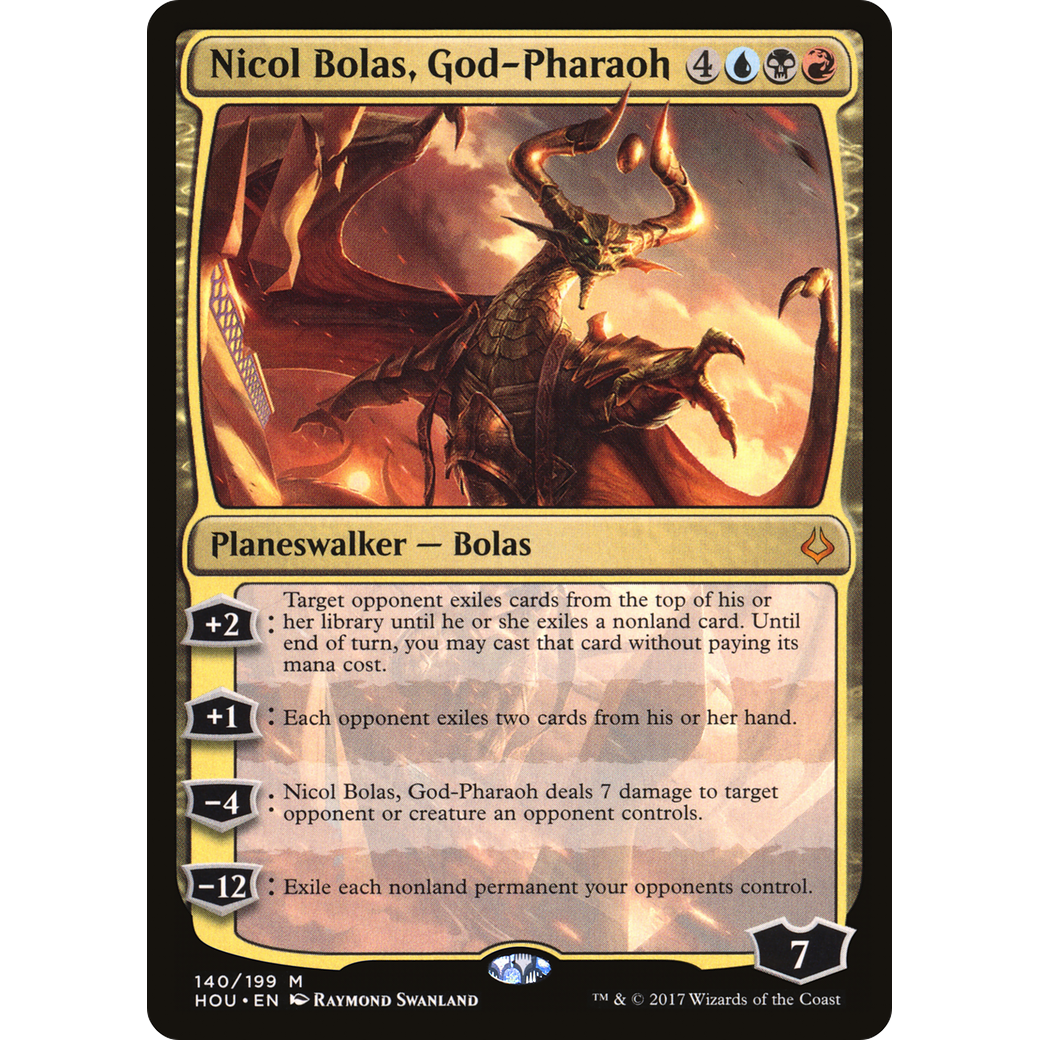 Nicol Bolas, God-Pharaoh (HOU-140) - Hour of Devastation Foil