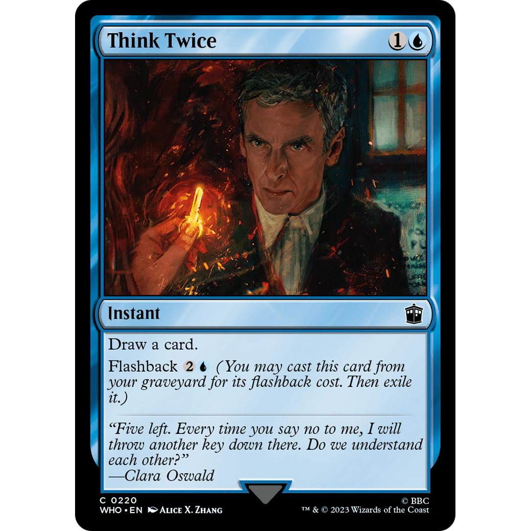 Think Twice (WHO-220) - Doctor Who Foil