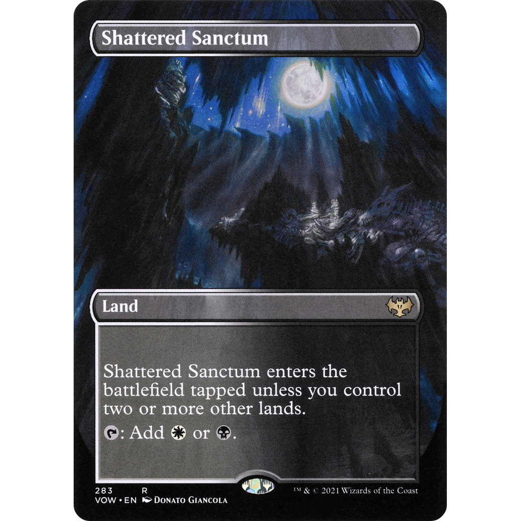 Shattered Sanctum (Borderless) (VOW-283) - Innistrad: Crimson Vow (Borderless) Foil
