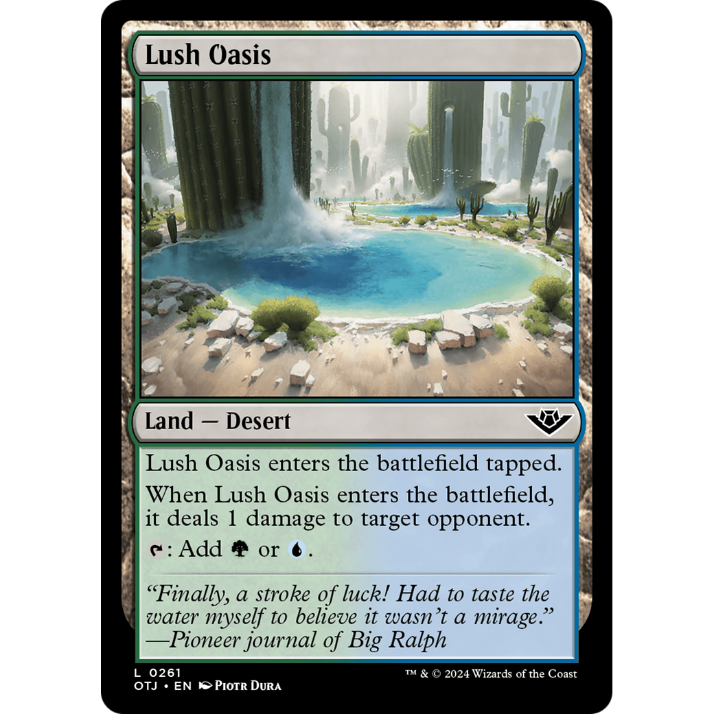 Lush Oasis (OTJ-261) - Outlaws of Thunder Junction Foil