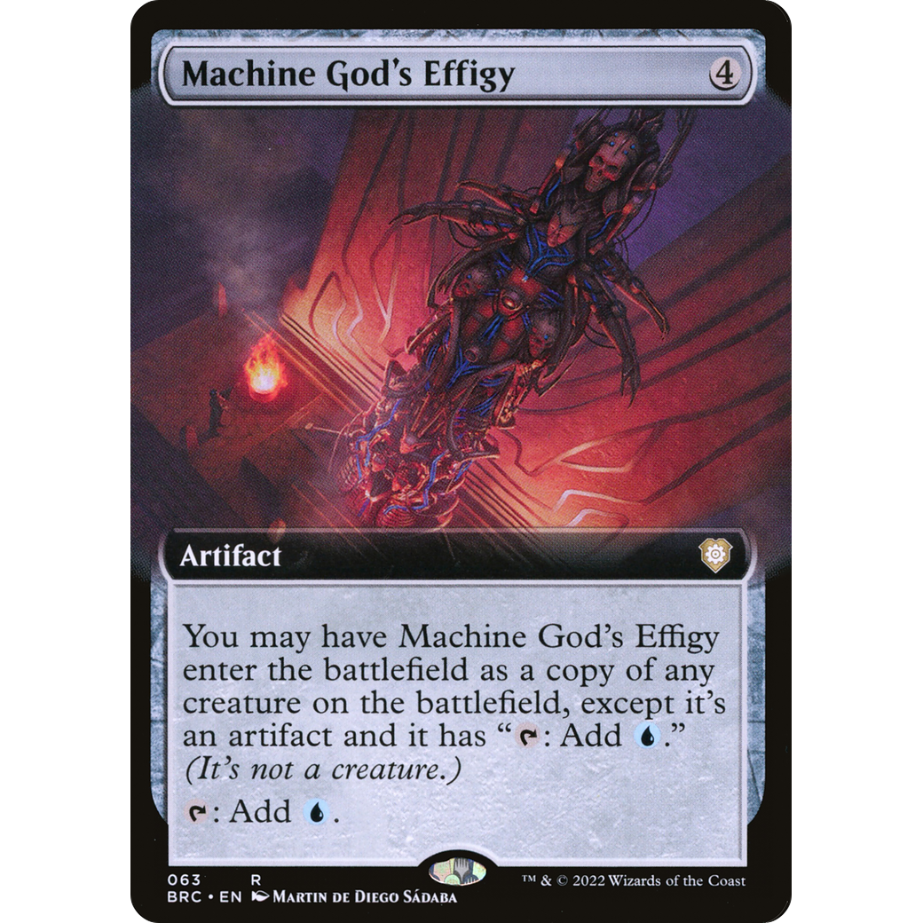 Machine God's Effigy (Extended Art) (BRC-063) - The Brothers' War Commander: (Extended Art)