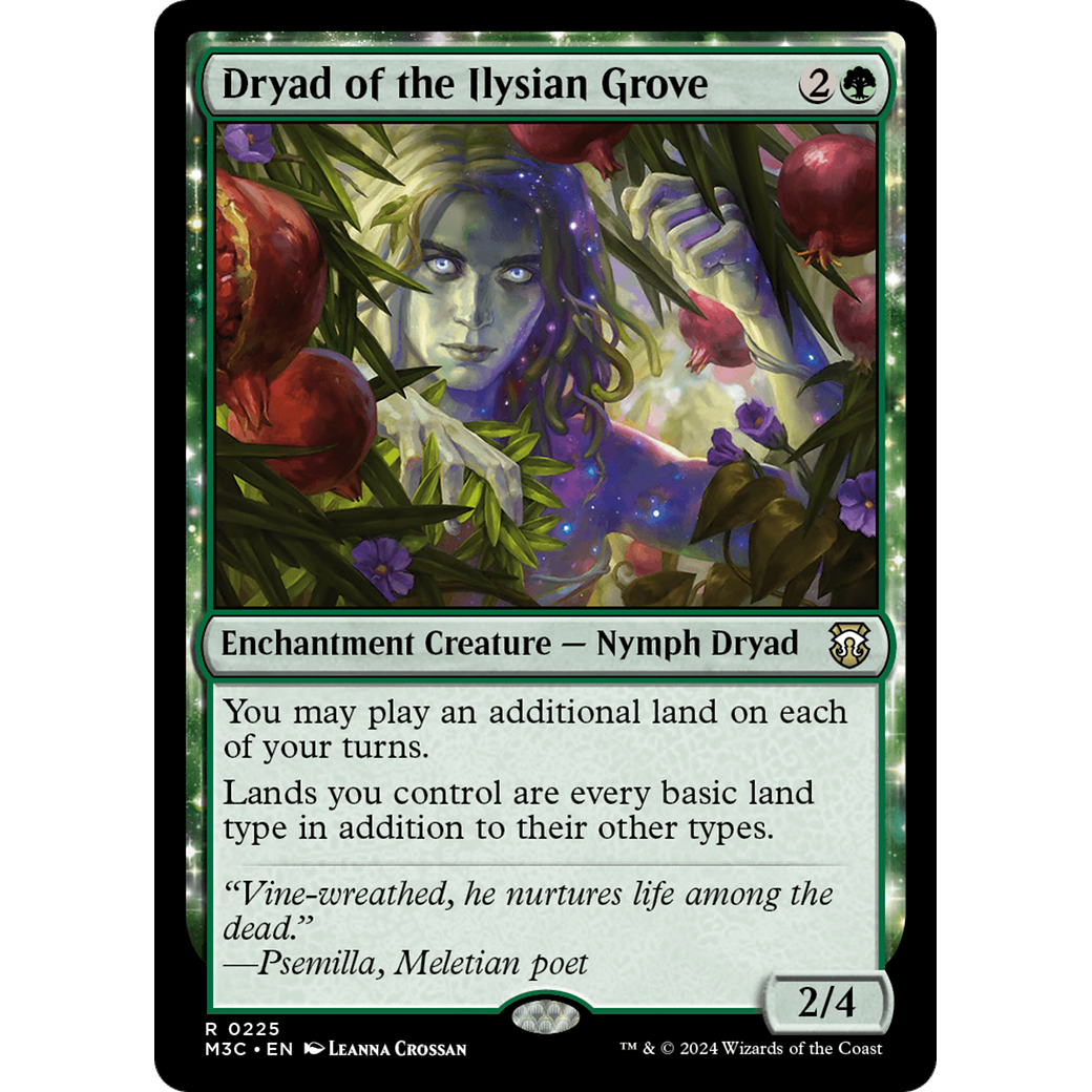 Dryad of the Ilysian Grove (M3C-225) - Modern Horizons 3 Commander: (enchantment) Foil