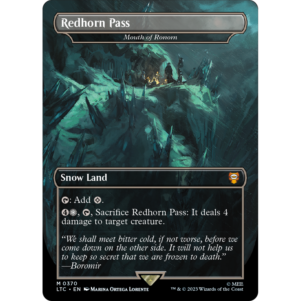 Mouth of Ronom (LTC-370) - Tales of Middle-earth Commander / Redhorn Pass (Borderless)