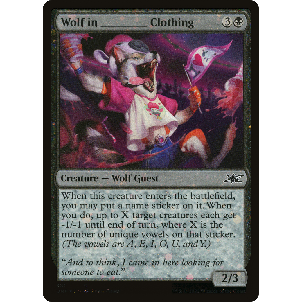Wolf in _______ Clothing (Galaxy Foil) (UNF-381) - Unfinity Foil