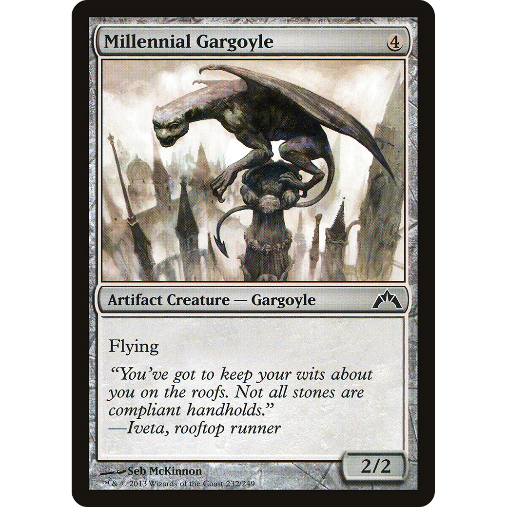 Millennial Gargoyle (GTC-232) - Gatecrash Foil
