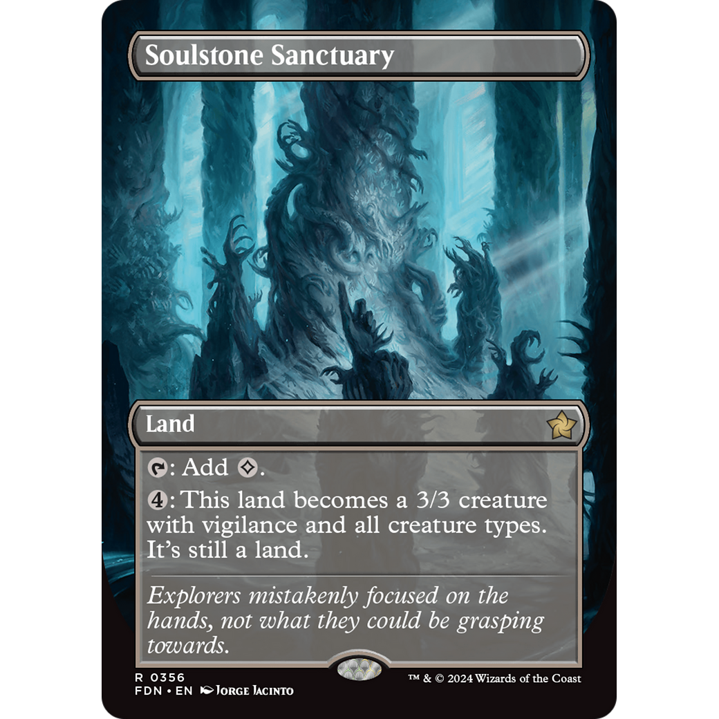 Soulstone Sanctuary (FDN-356) - Foundations (Borderless) Foil