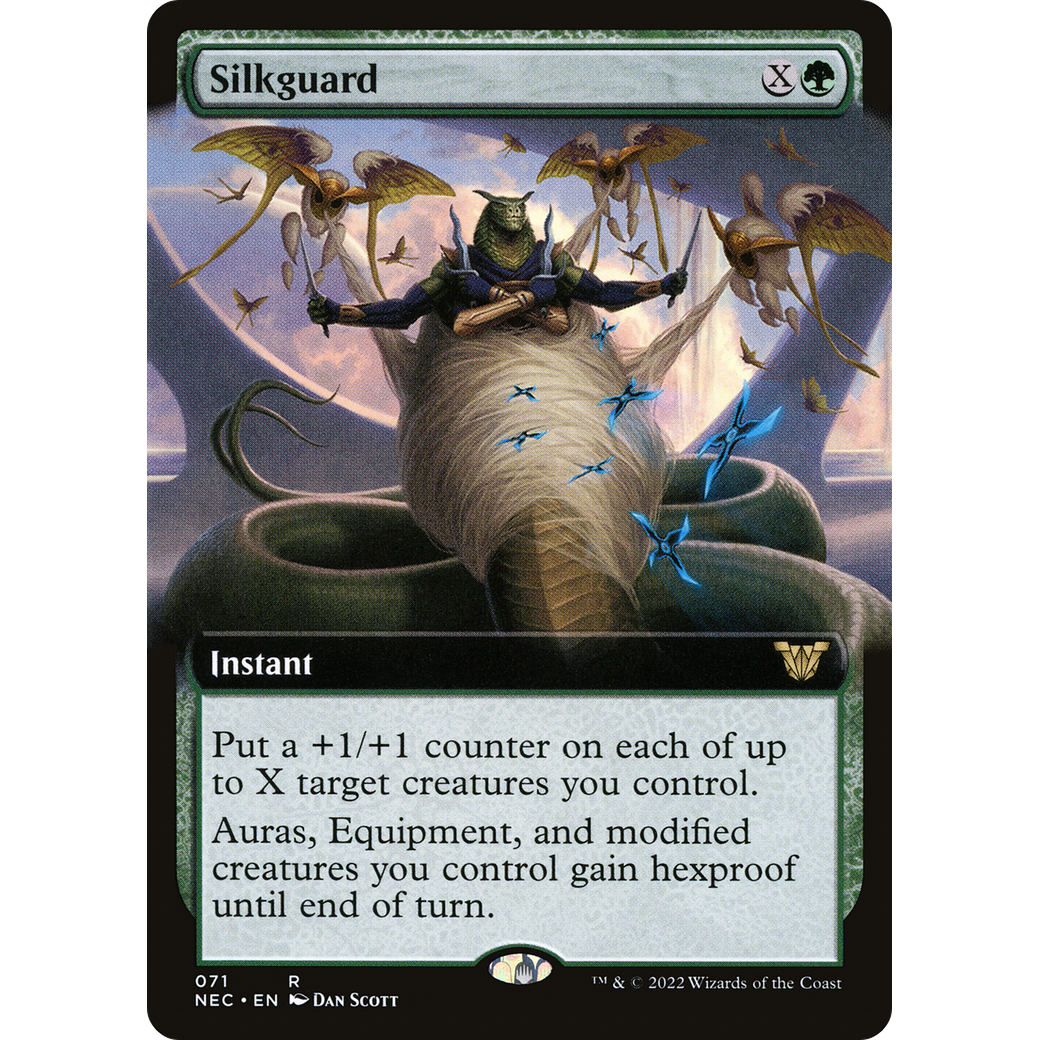 Silkguard (Extended Art) (NEC-071) - Neon Dynasty Commander: (Extended Art)