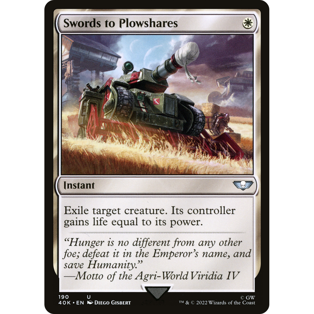 Swords to Plowshares (40K-190) - Warhammer 40,000 Commander