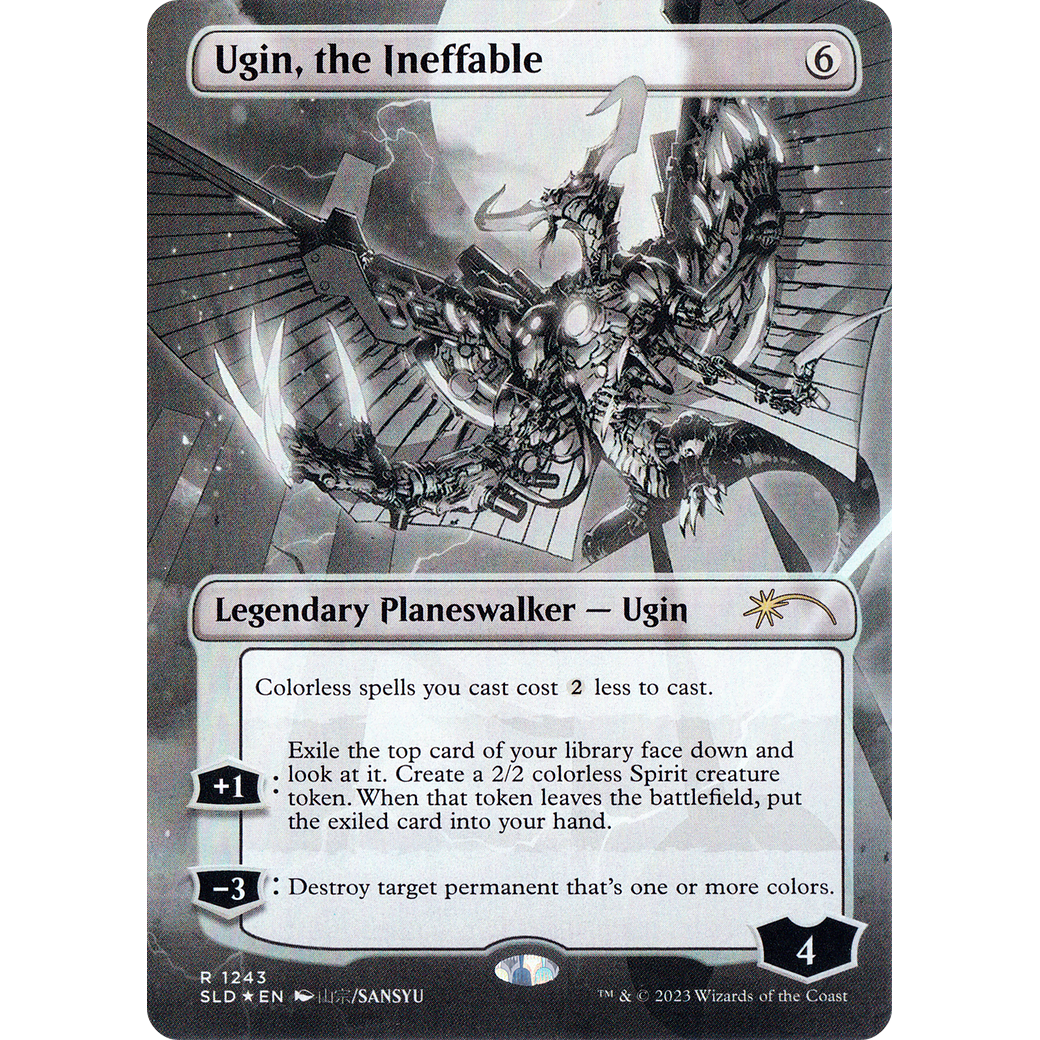 Ugin, the Ineffable (Borderless) (SLD-1243) - Secret Lair Drop (Borderless) Foil