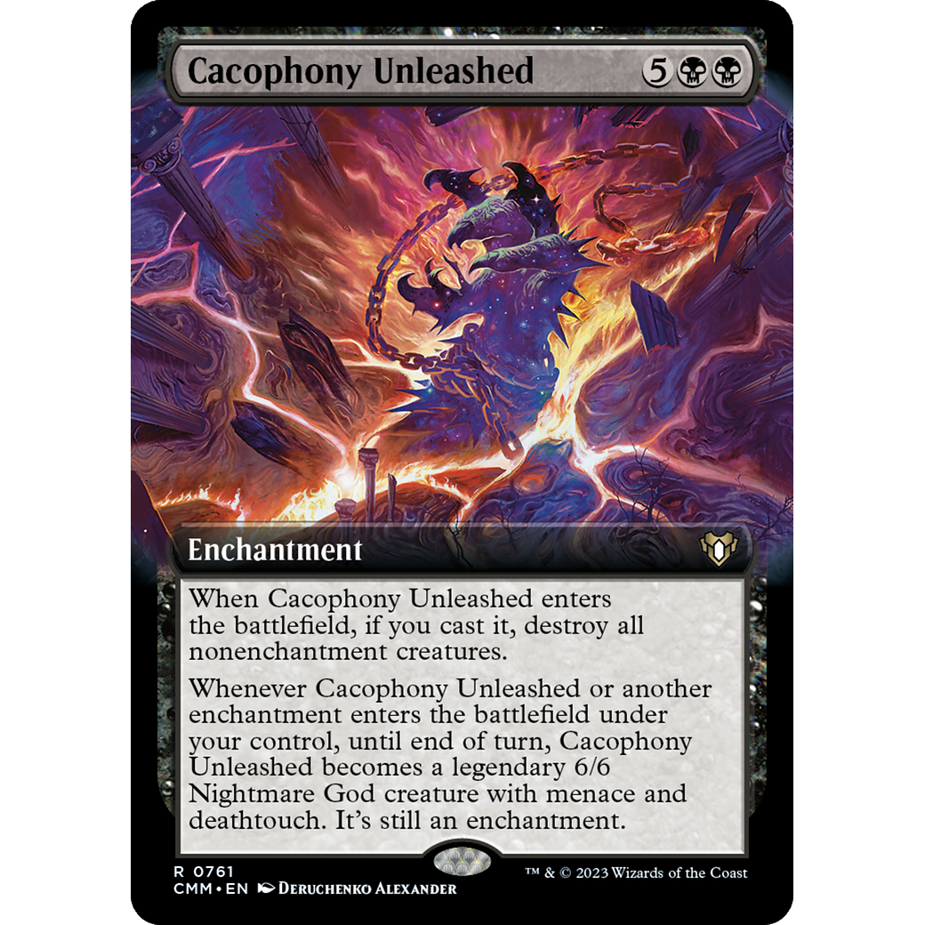 Cacophony Unleashed (CMM-761) - Commander Masters: (Extended Art) Foil