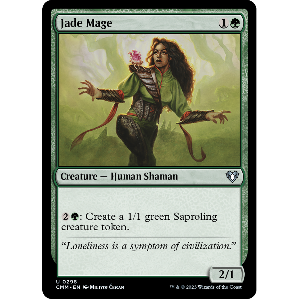 Jade Mage (CMM-298) - Commander Masters Foil