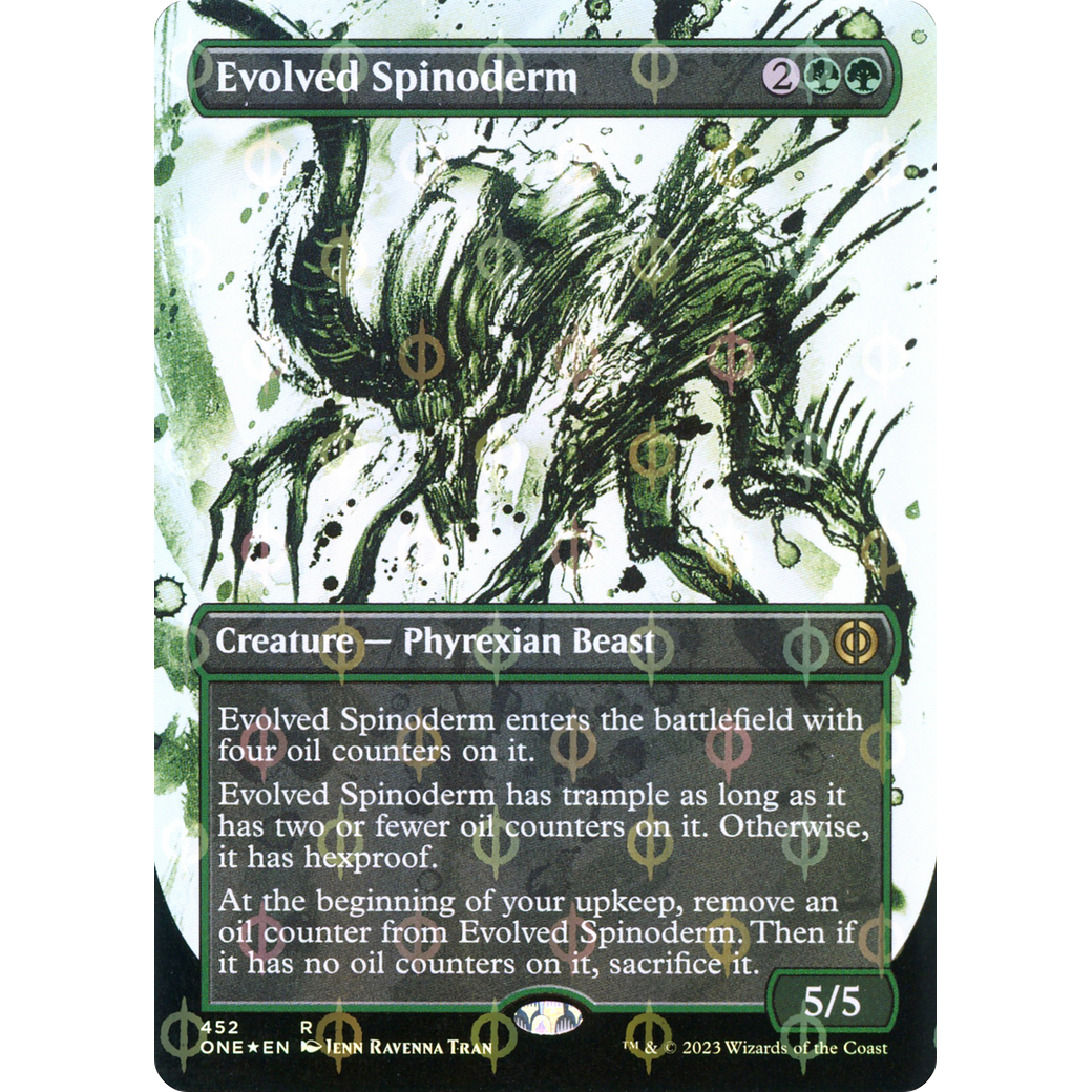 Evolved Spinoderm (ONE-452) - Phyrexia: All Will Be One: (Showcase) (Borderless) Foil