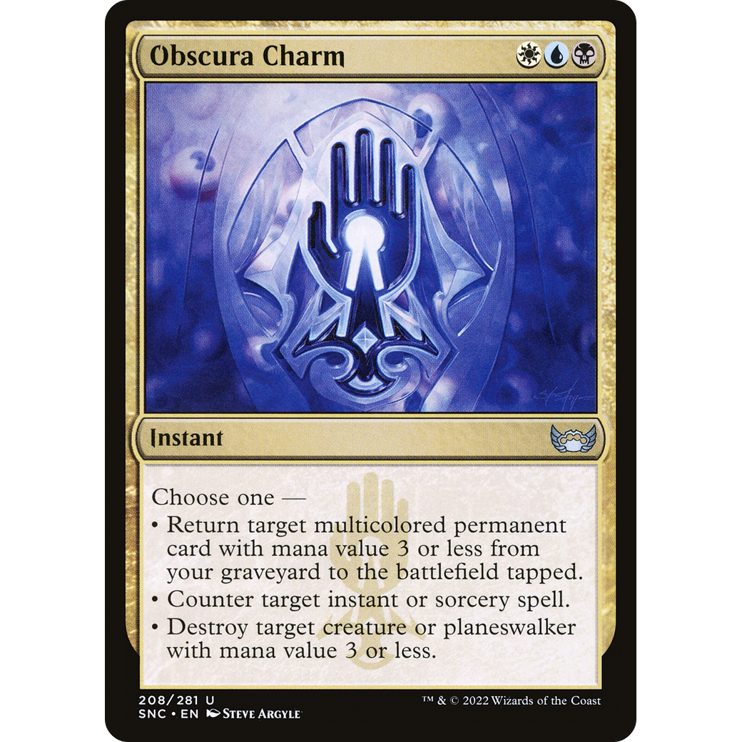 Obscura Charm (SNC-208) - Streets of New Capenna Foil