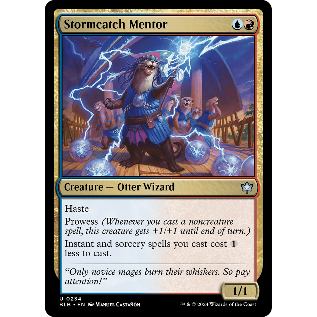 Stormcatch Mentor (BLB-234) - Bloomburrow Foil