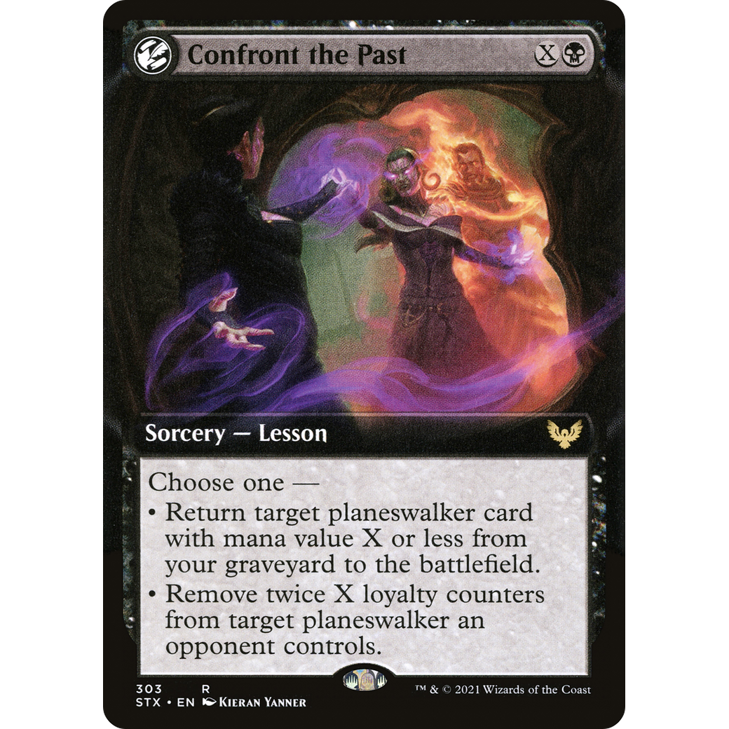 Confront the Past (Extended Art) (STX-303) - Strixhaven: School of Mages: (Extended Art, lesson)