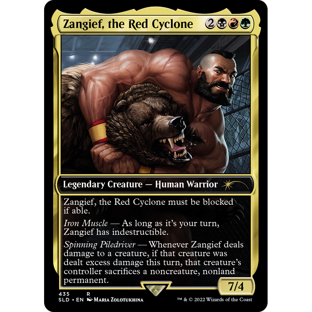 Zangief, the Red Cyclone (SLD-435) - Secret Lair Drop / Zangief, the Red Cyclone Foil