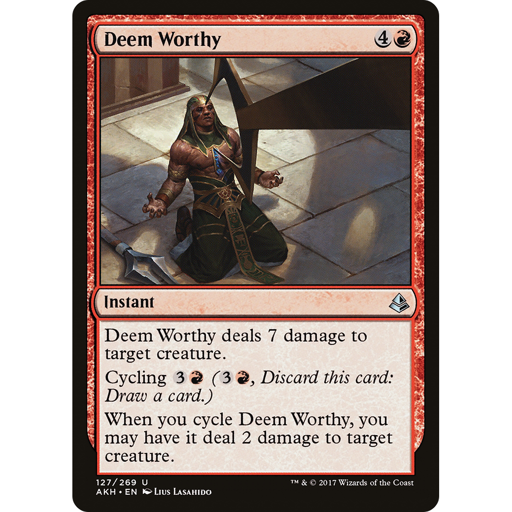 Deem Worthy (AKH-127) - Amonkhet Foil