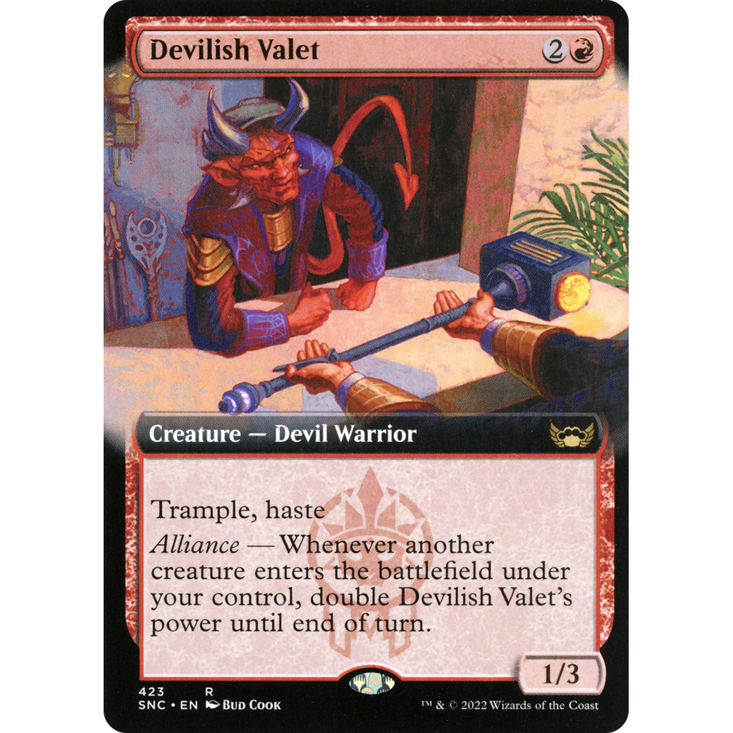 Devilish Valet (Extended Art) (SNC-423) - Streets of New Capenna: (Extended Art)