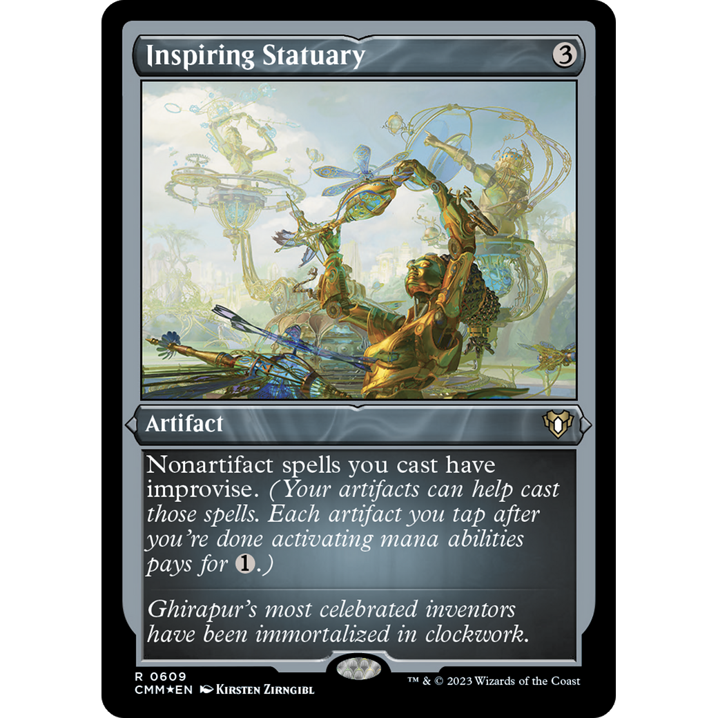 Inspiring Statuary (CMM-609) - Commander Masters Etched Foil