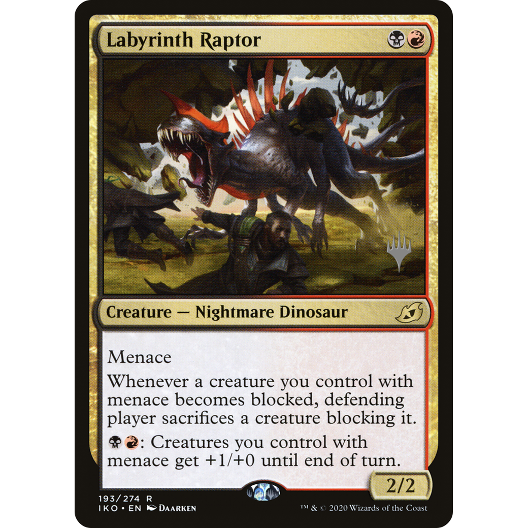 Labyrinth Raptor (PPIKO-193) - Ikoria: Lair of Behemoths Promos Foil