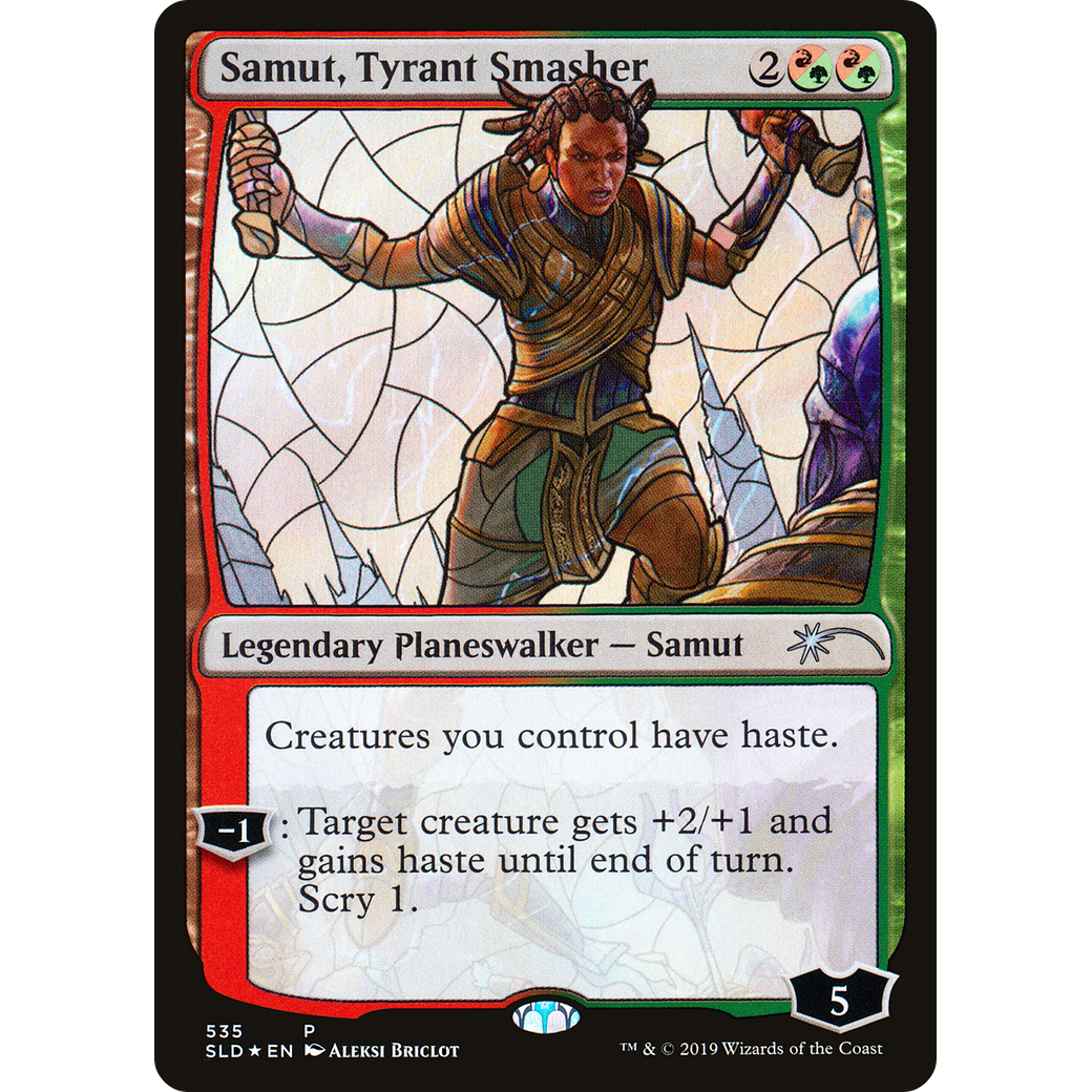 Samut, Tyrant Smasher (Stained Glass) (SLD-535) - Secret Lair Drop Foil