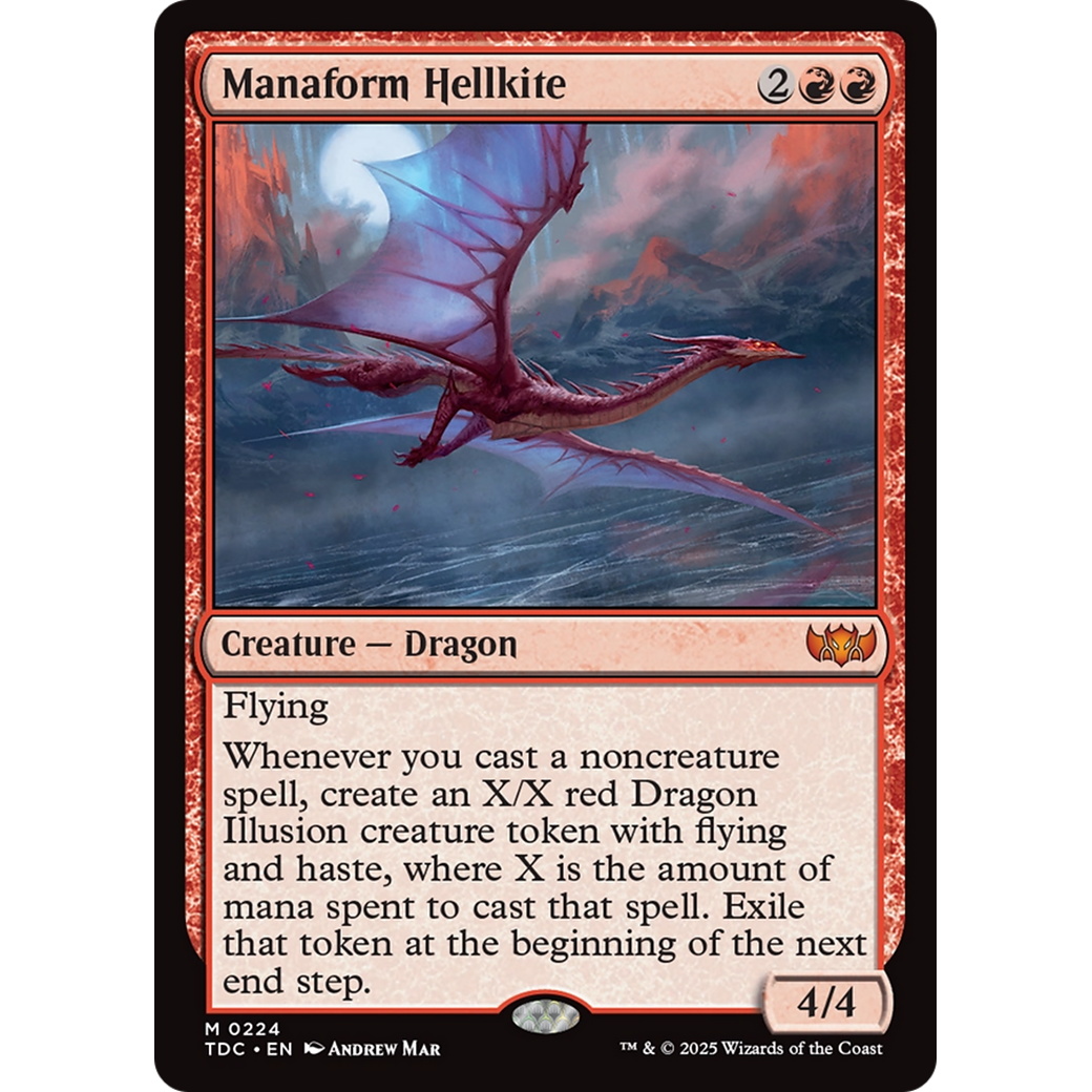 Manaform Hellkite (TDC-224) - Commander: Tarkir: Dragonstorm