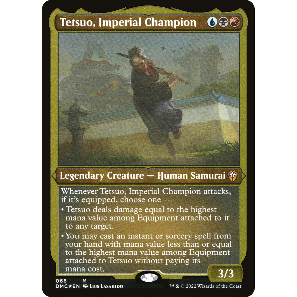 Tetsuo, Imperial Champion (DMC-066) - Dominaria United Commander Etched Foil