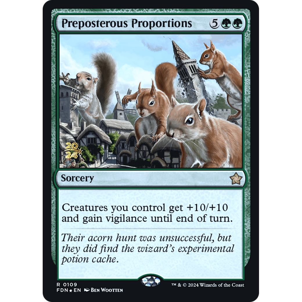 Preposterous Proportions (PRE-109S) - Foundations Promos Foil