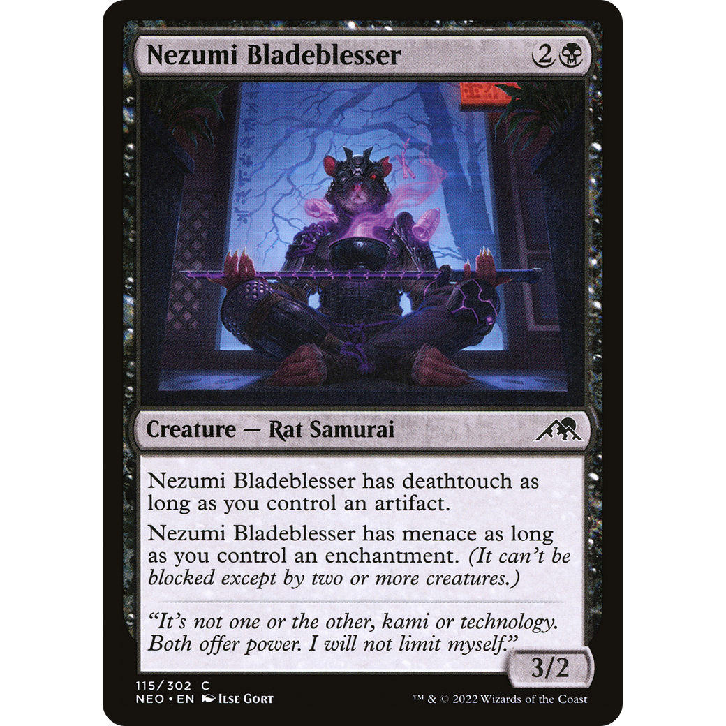 Nezumi Bladeblesser (NEO-115) - Kamigawa: Neon Dynasty Foil