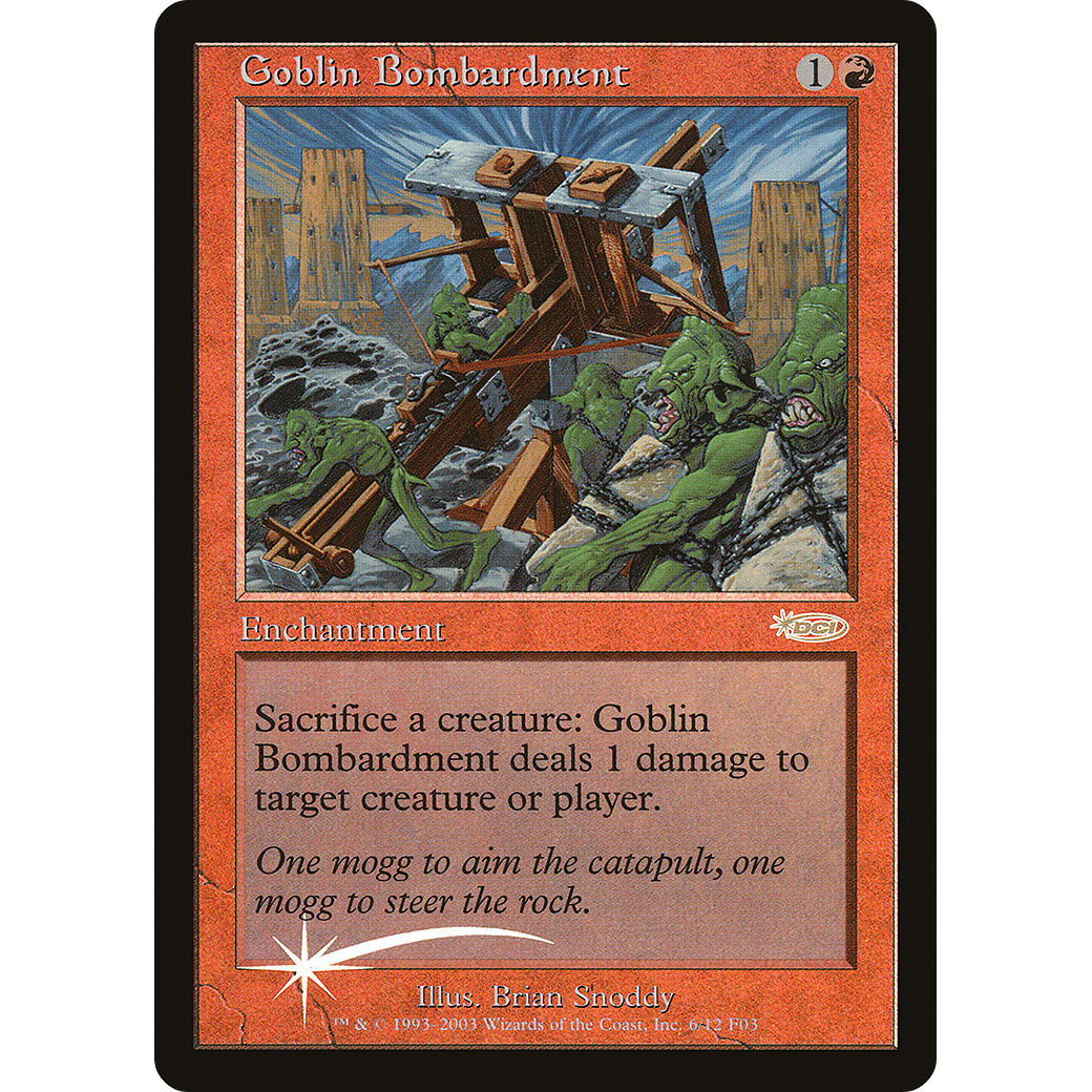 Goblin Bombardment (FNM-) - Friday Night Magic 2003 Foil