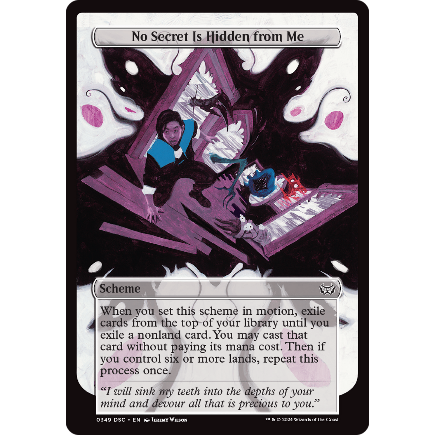 No Secret Is Hidden from Me (A:DSC-349) - Duskmourn: House of Horror Commander