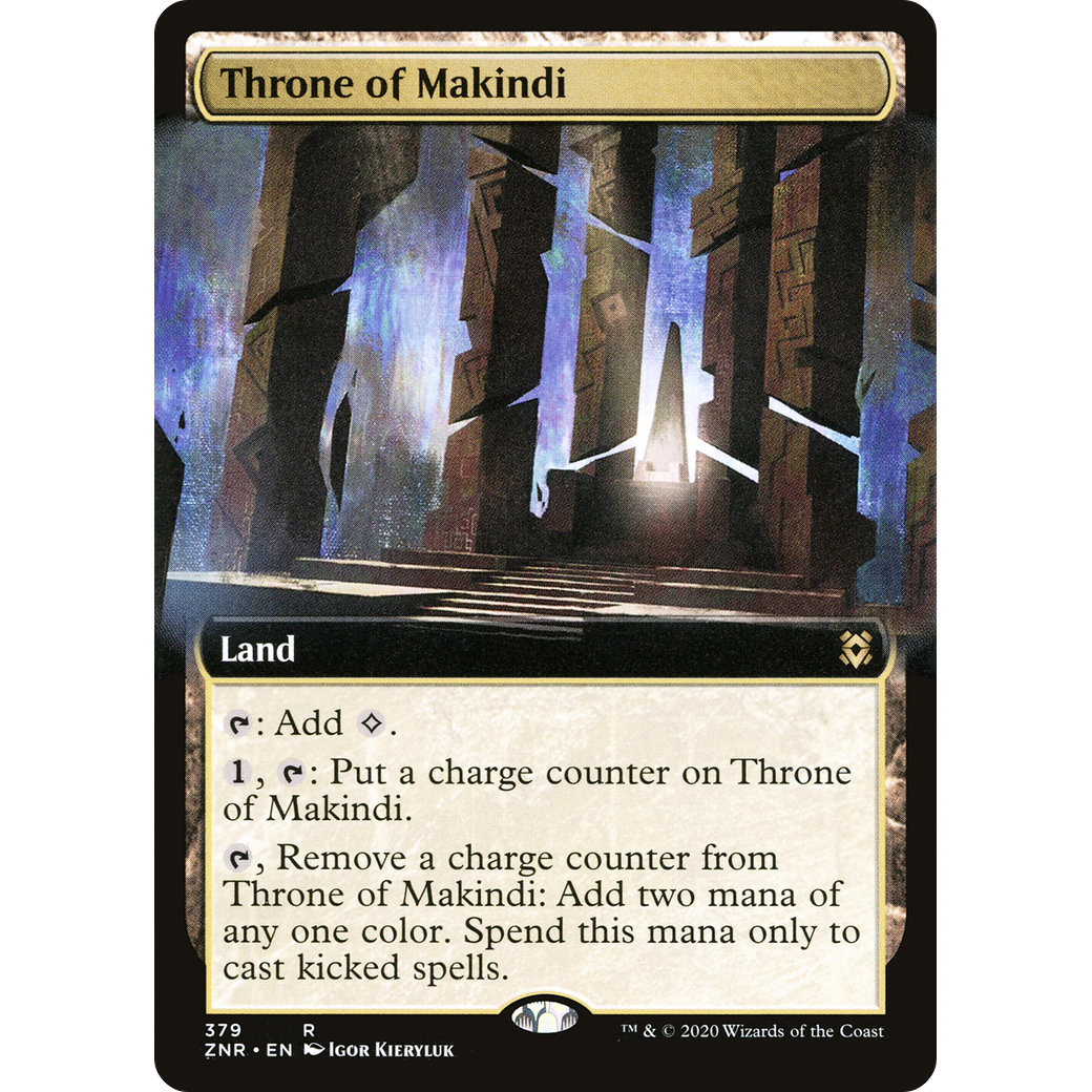 Throne of Makindi (Extended Art) (ZNR-379) - Zendikar Rising: (Extended Art) Foil
