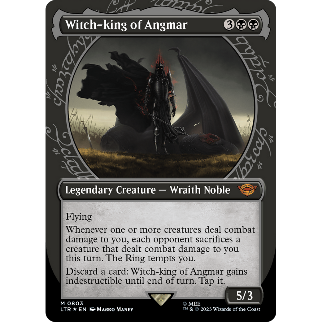 Witch-king of Angmar (LTR-803) - The Lord of the Rings: Tales of Middle-earth: (Showcase) (Borderless) Foil