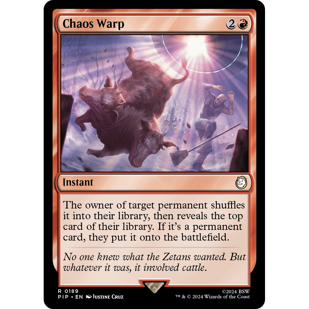 Chaos Warp (PIP-189) - Fallout Foil