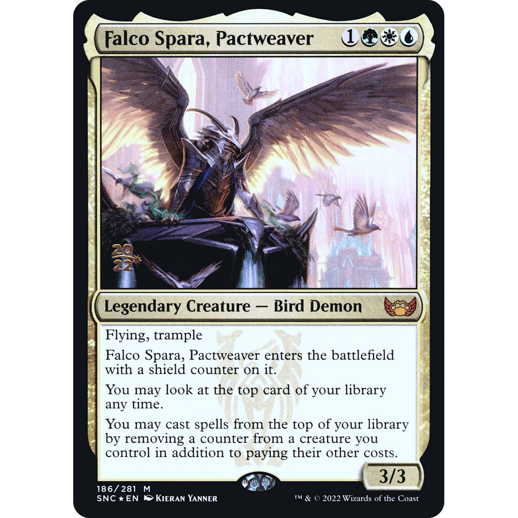 Falco Spara, Pactweaver (PRE-186) - Streets of New Capenna Promos Foil
