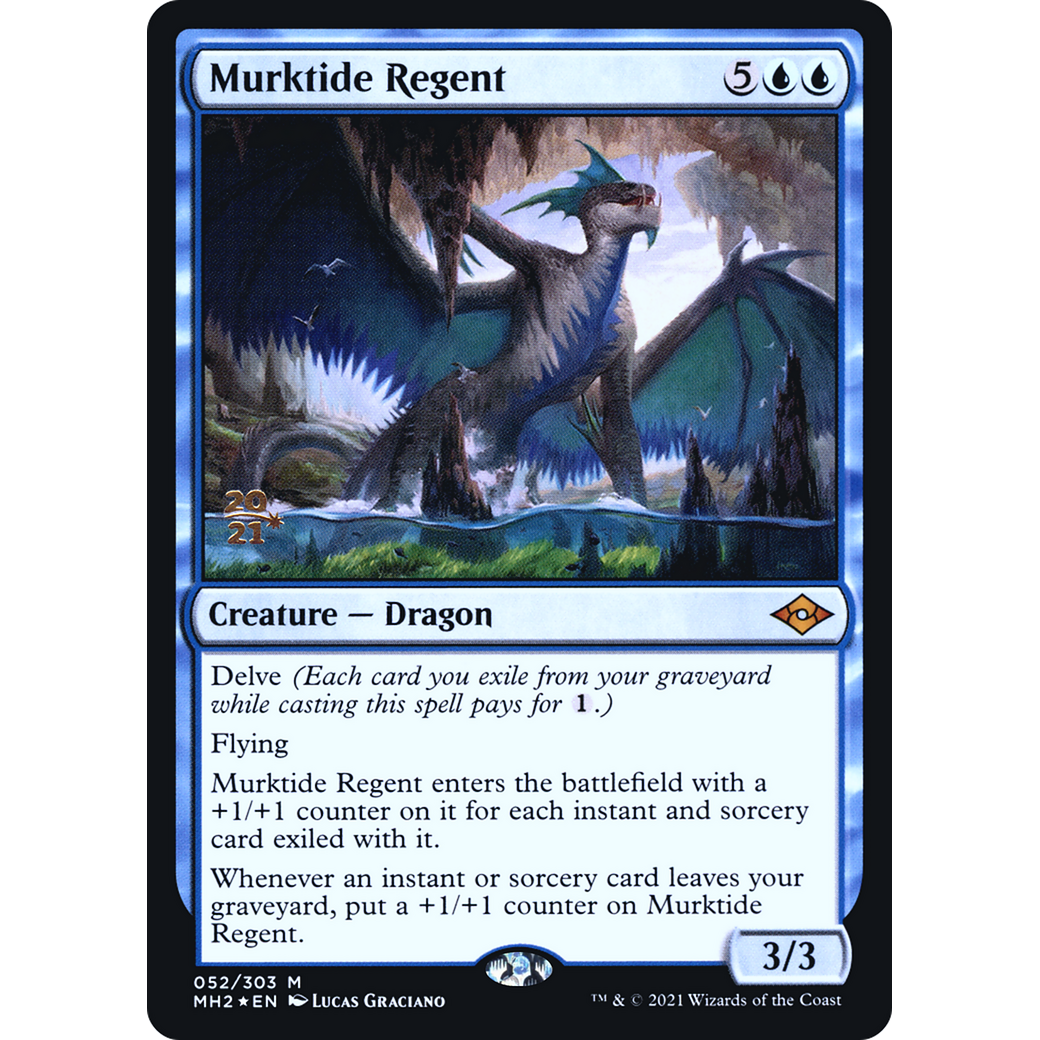 Murktide Regent (PRE-052) - Modern Horizons 2 Promos Foil