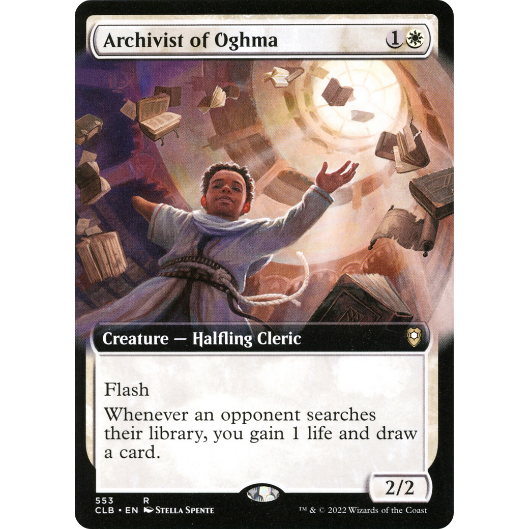 Archivist of Oghma (CLB-553) - Commander Legends: Battle for Baldur's Gate: (Extended Art) Foil