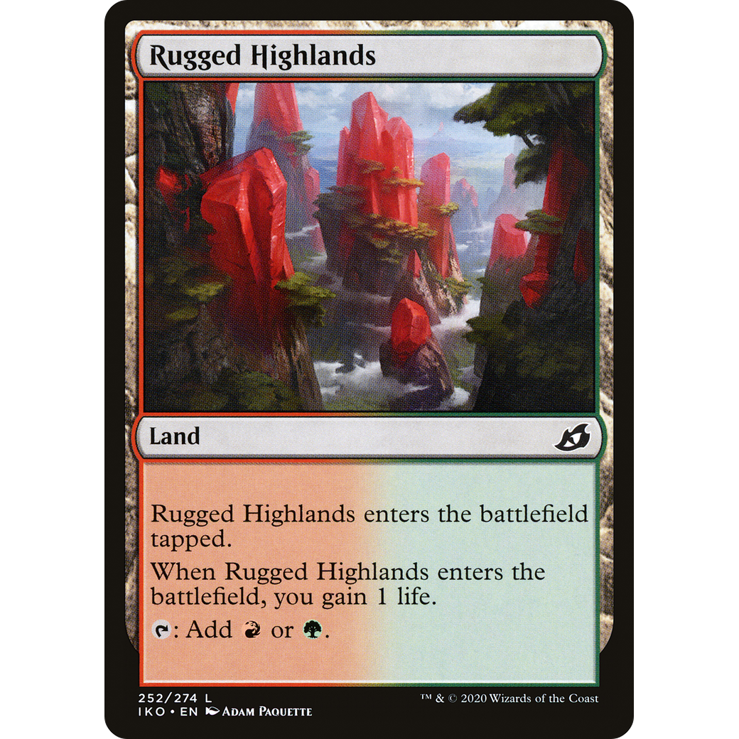 Rugged Highlands (IKO-252) - Ikoria: Lair of Behemoths Foil