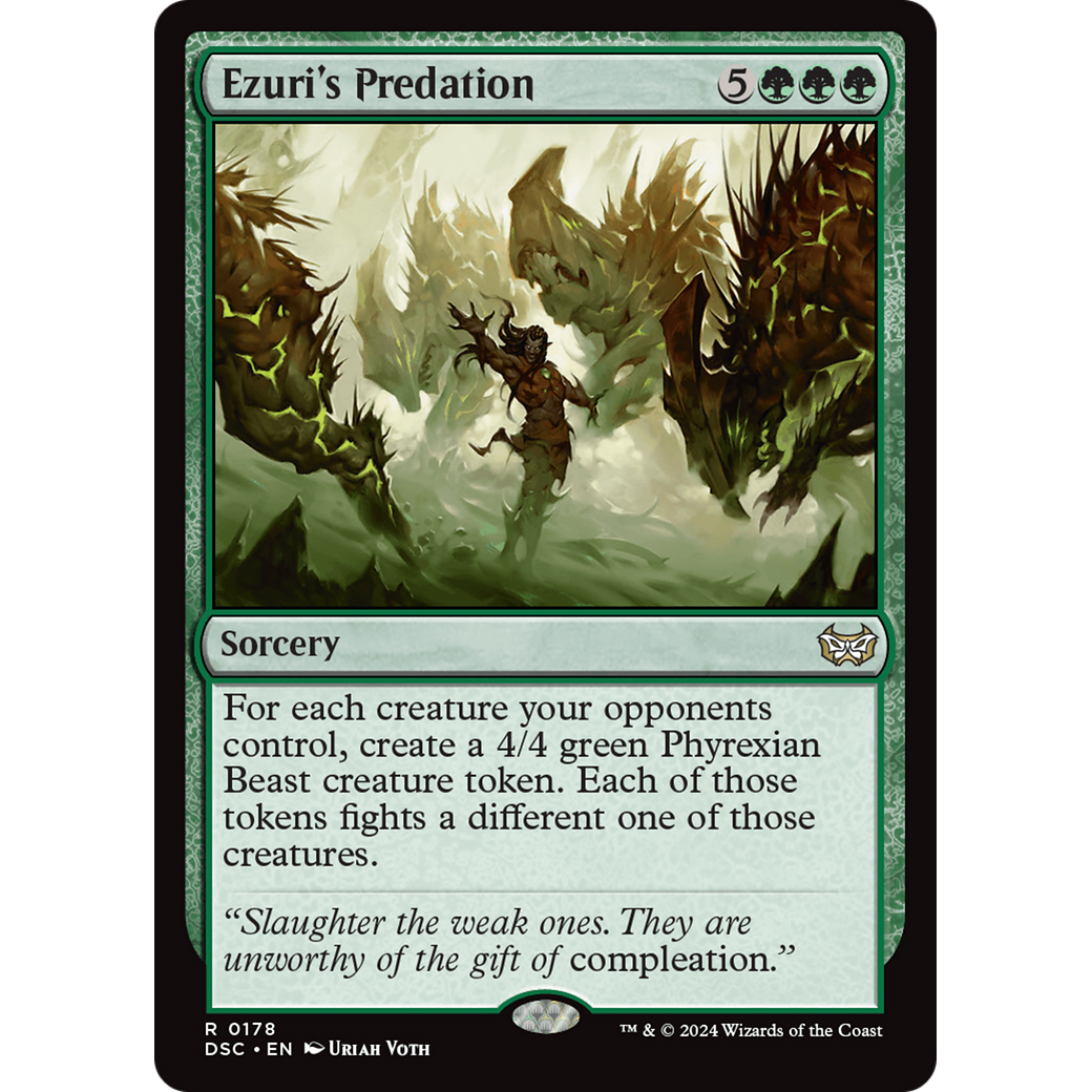 Ezuri's Predation (DSC-178) - Duskmourn: House of Horror Commander
