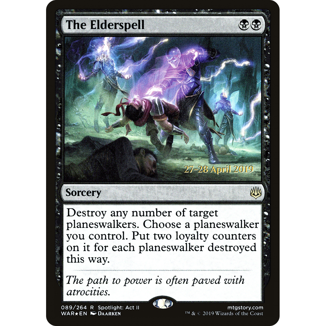 The Elderspell (PRE-089) - War of the Spark Promos Foil