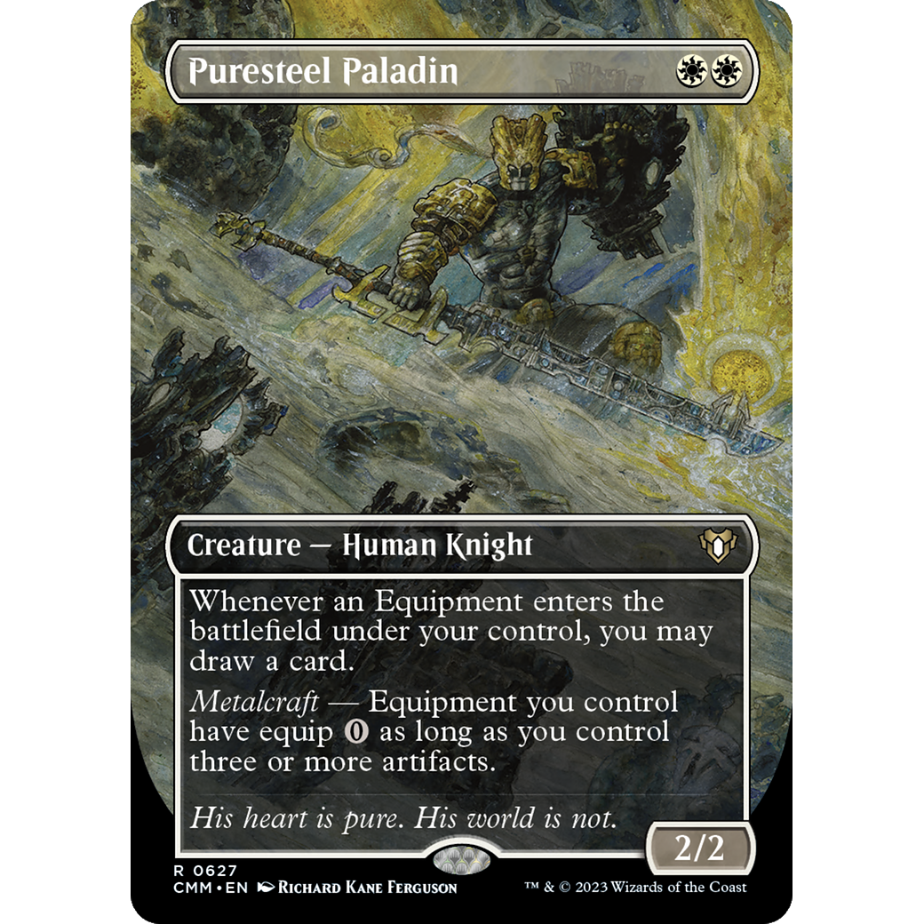 Puresteel Paladin (CMM-627) - Commander Masters (Borderless) Foil