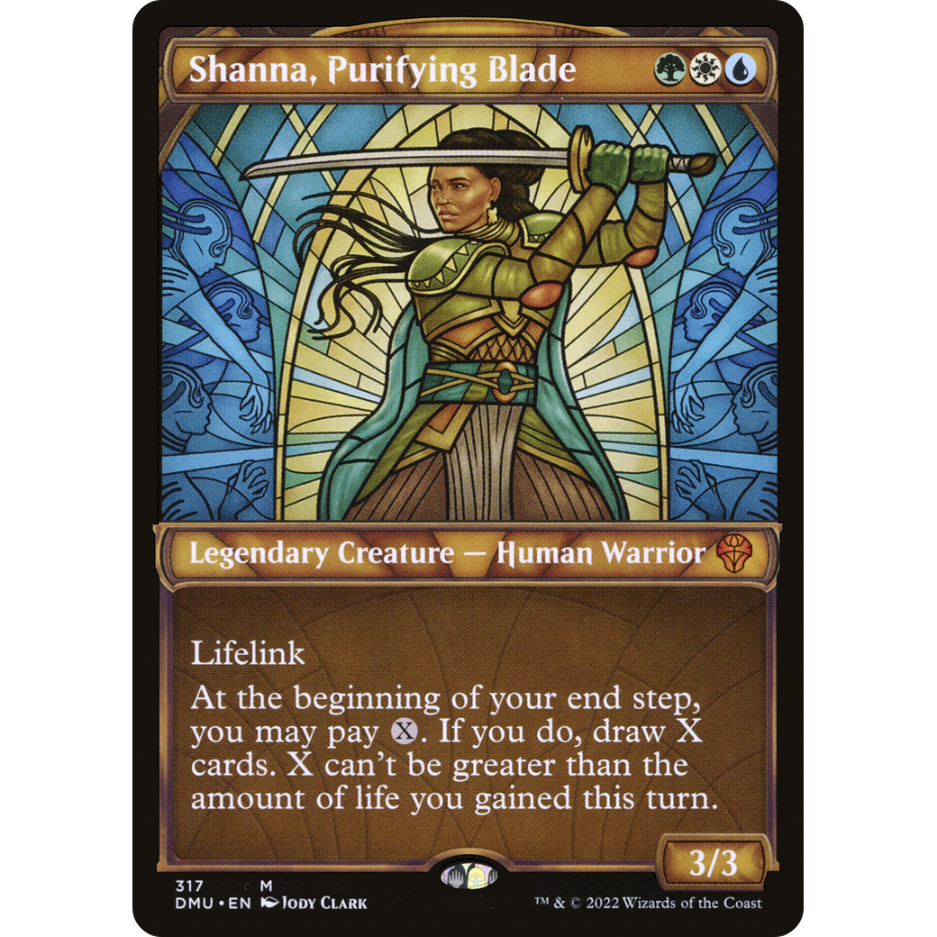 Shanna, Purifying Blade (Showcase) (DMU-317) - Dominaria United: (Showcase)