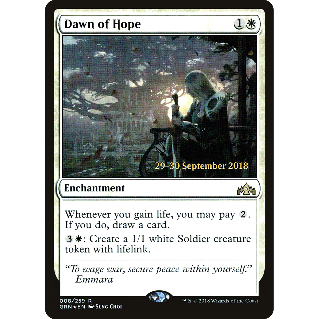 Dawn of Hope (PRE-008) - Guilds of Ravnica Promos Foil